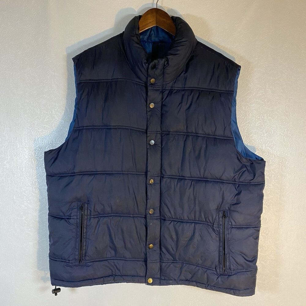 Old Navy Mens XL Navy Quilted Vest
